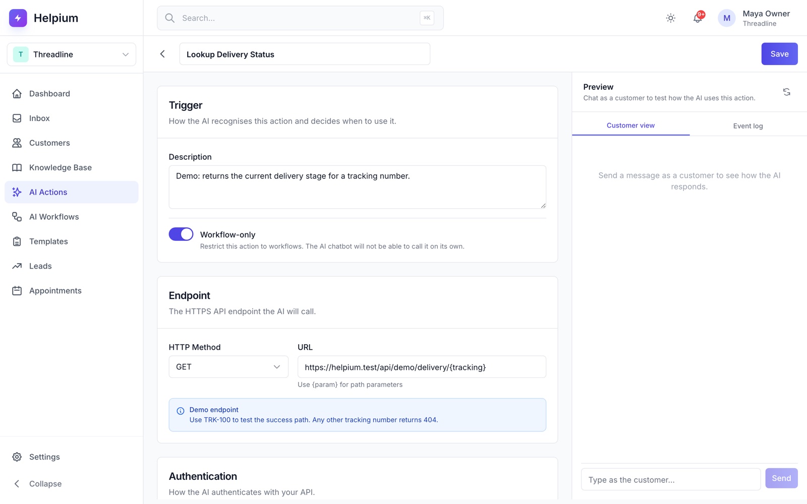 Account lookups through your API