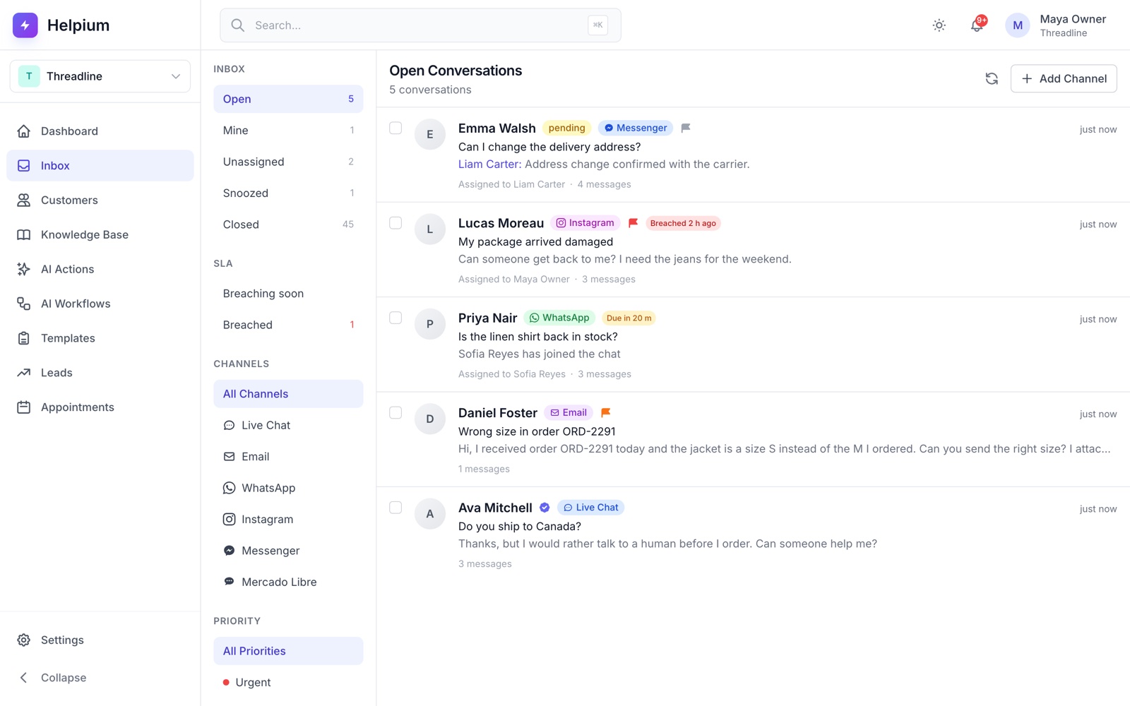 One inbox for the whole team